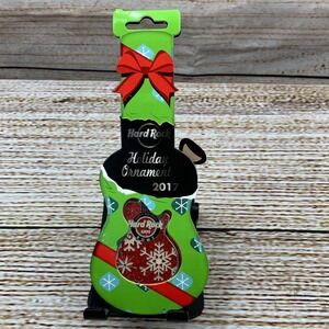 Hard Rock Cafe Rome Holiday‎ Ornament Guitar 2017 New Christmas Tree Decoration